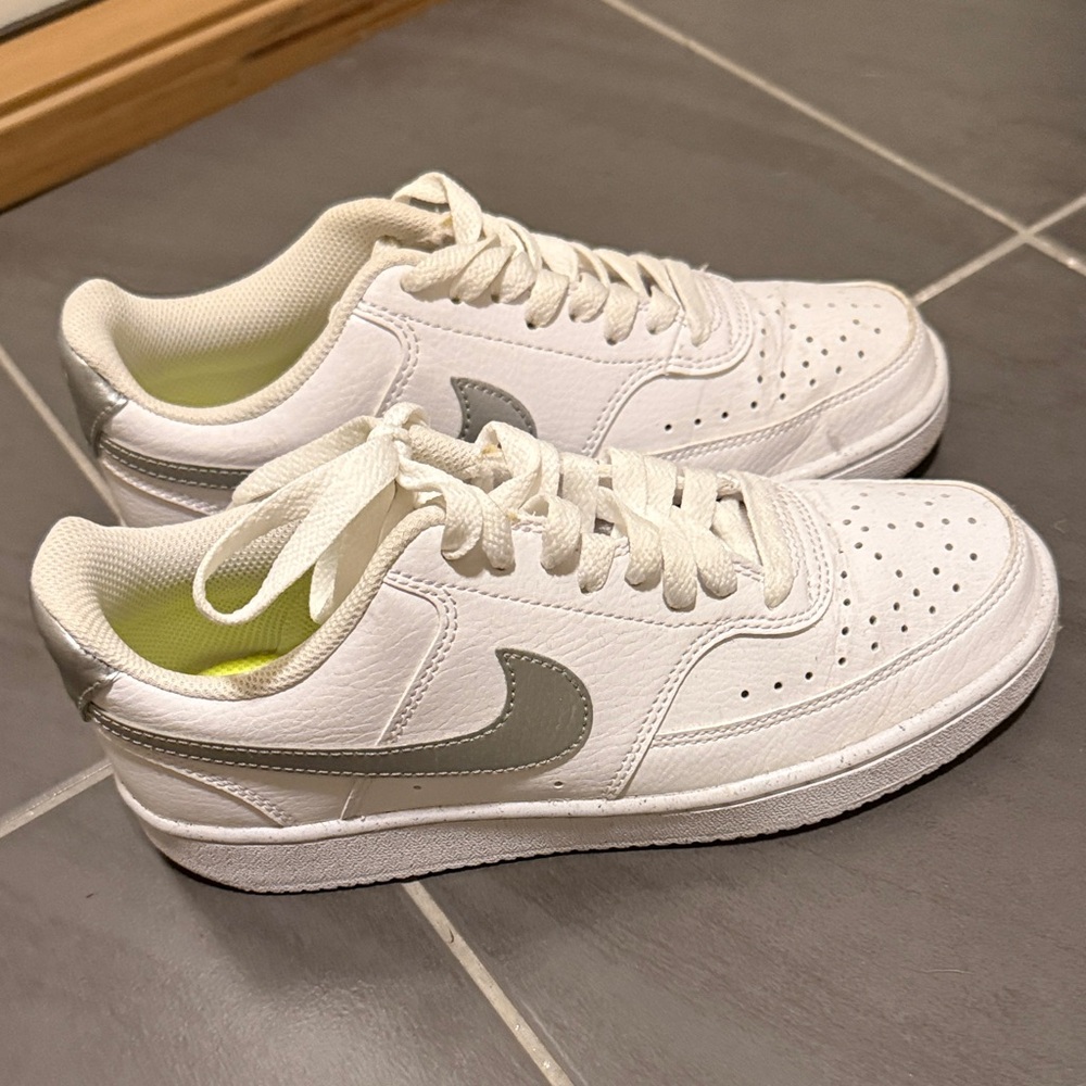 Nike White and Gray Athletic Shoes